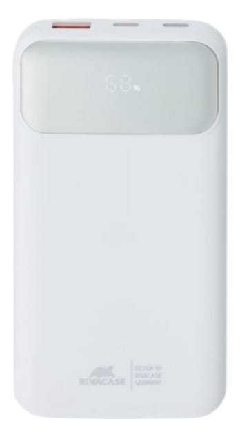 Фото - Батарея мобильная RIVACASE 10000 mA QC/PD 22.5W 3 встроенные кабели VA2211 (White)