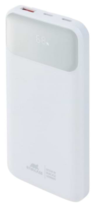 Фото - Батарея мобильная RIVACASE 10000 mA QC/PD 22.5W 3 встроенные кабели VA2211 (White)
