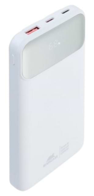 Фото - Батарея мобильная RIVACASE 10000 mA QC/PD 22.5W 3 встроенные кабели VA2211 (White)