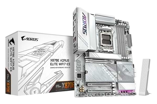 Фото - Материнська плата Gigabyte X870E Aorus Elite WiFi7 Ice