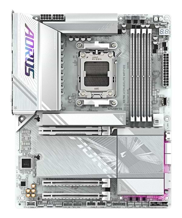 Фото - Материнська плата Gigabyte X870E Aorus Elite WiFi7 Ice