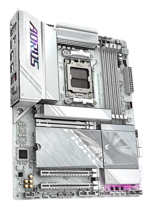 Фото - Материнська плата Gigabyte X870E Aorus Elite WiFi7 Ice