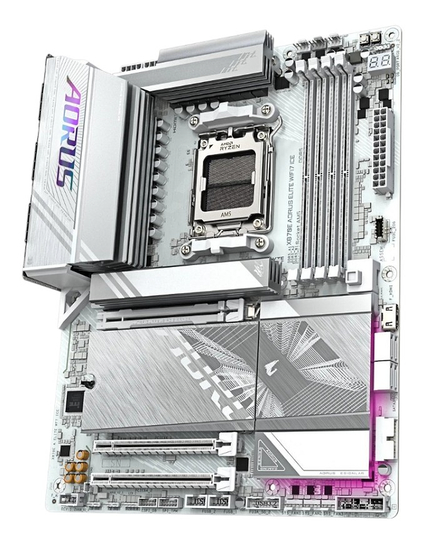 Фото - Материнська плата Gigabyte X870E Aorus Elite WiFi7 Ice