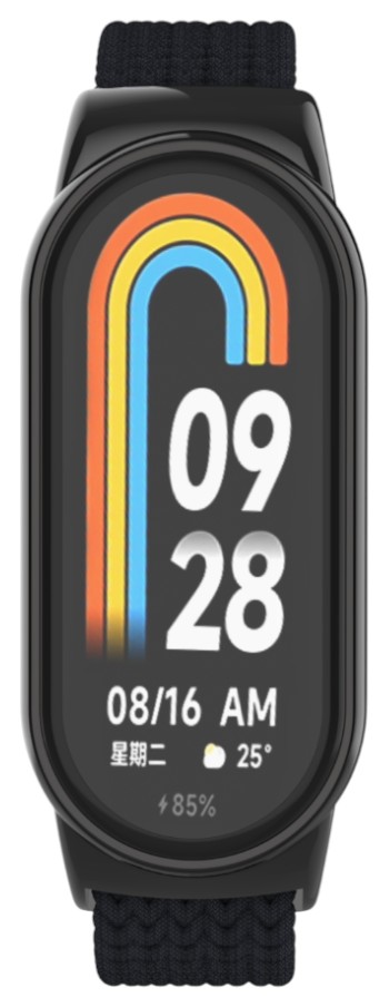 Фото - Ремешок для фитнес-браслета Armorstandart Braided Solo Loop for Xiaomi Smart Band 10/9/8 Black (ARM86879)