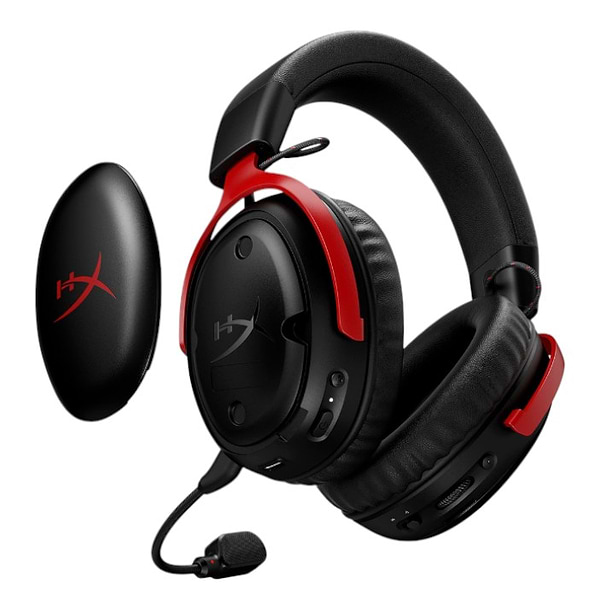 Фото - Гарнитура беспроводная игровая HyperX Cloud III S Wireless Black-Red (A59Z0AA)