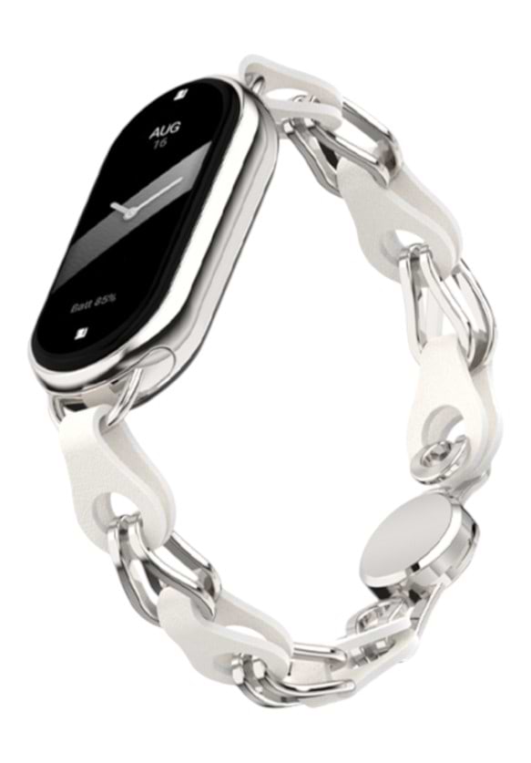 Фото - Ремешок для фитнес-браслета Armorstandart Chain Wristband for Xiaomi Smart Band 10/9/8 Silver (ARM86889)