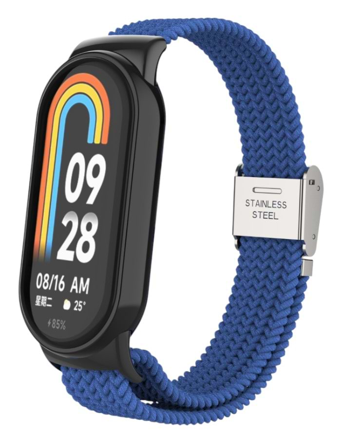 Ремешок для фитнес-браслета Armorstandart Braided Solo Loop for Xiaomi Smart Band 10/9/8 Blue (ARM86880)