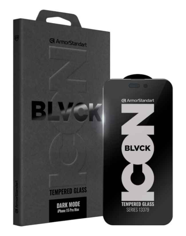 Защитное стекло для смартфона Armorstandart Dark Mode BI for Apple iPhone 15 Pro Max (ARM85818)