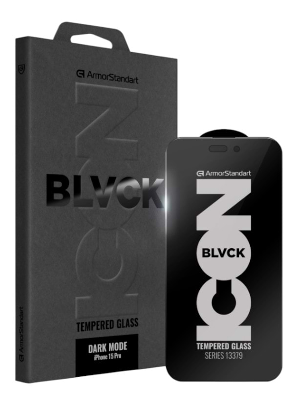 Захисне скло для смартфону Armorstandart Dark Mode BI for Apple iPhone 15 Pro (ARM85817) - Фото 1
