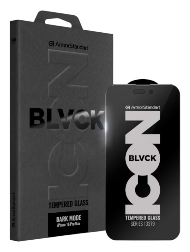 Захисне скло для смартфону Armorstandart Dark Mode BI for Apple iPhone 16 Pro Max (ARM85820) - Фото 1