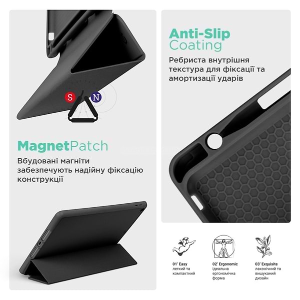 Фото - Чехол для планшета Armorstandart Smart Fold Pen for Lenovo Tab TB311FU Black (ARM84940)