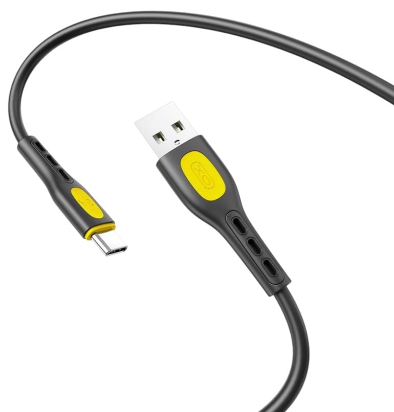 Кабель синхронізації даних XO Jian Yan Series USB-A to Type-C 1m (NB280_C_Black) - Фото 1
