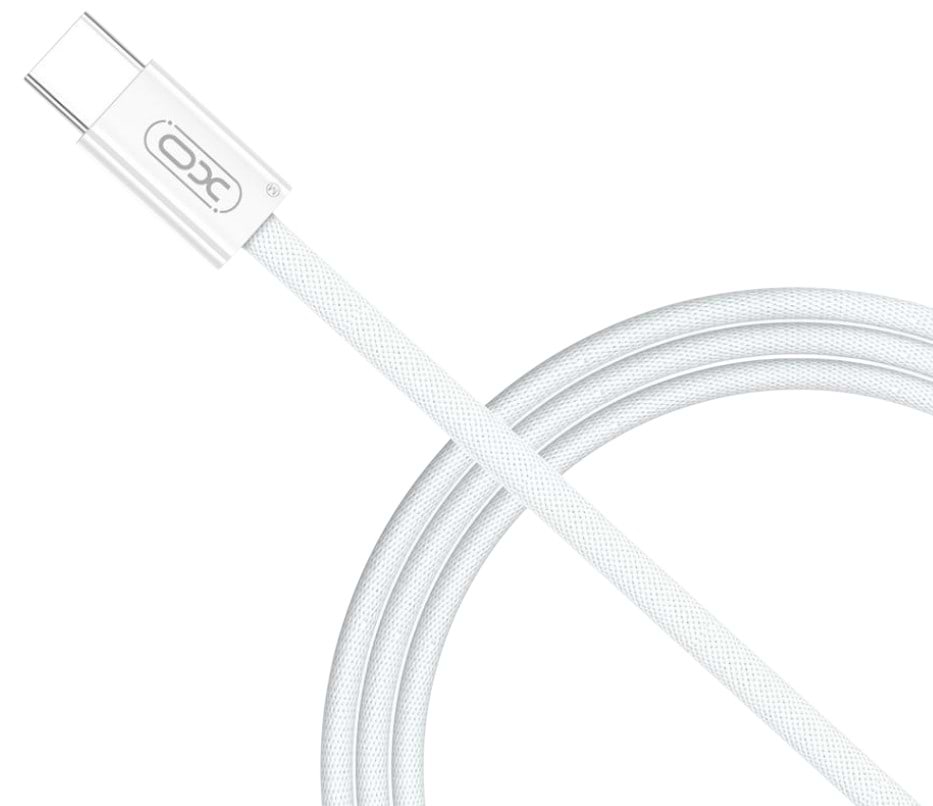 Кабель синхронізації даних XO High-fashion Series Type-C to Type-C - 60W 1m (NBQ260A_С_White)