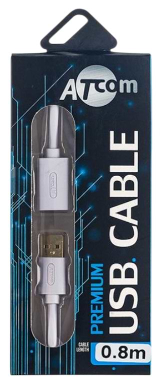 Фото - Кабель USB type A - USB type A Atcom USB 2.0 AM/AF 0.8m (13424)