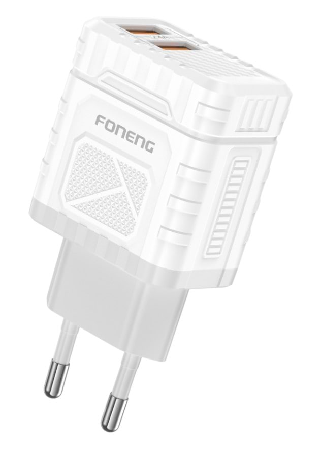 Сетевое зарядное устройство Foneng EU57 2USBх2.4A White (EU57-CH)