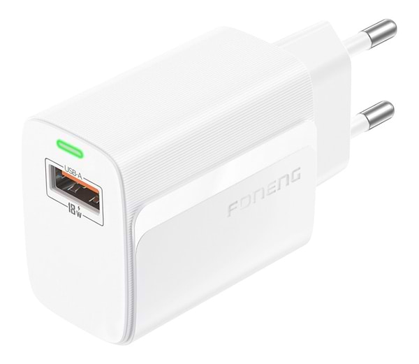Фото - Сетевое зарядное устройство Foneng EU64 USBх3A 18W White (EU64-CH-W)