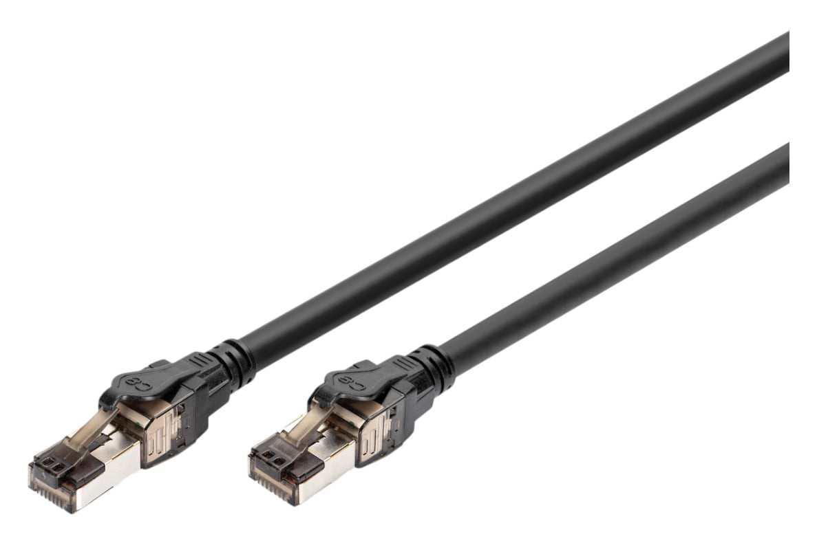 Кабель патч-корд Digitus CAT 8.1 S-FTP 1м AWG 24/7 LSZH Black (DK-1843-010)