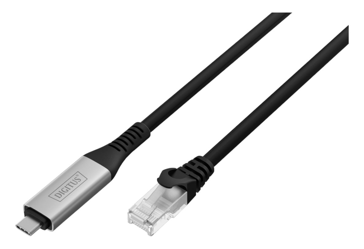 Кабель патч-корд Digitus Ethernet USB-C - RJ45 CAT 6A S/FTP 2 м (AK-300601-020-S)