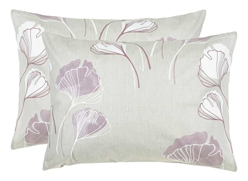 Наволочка Home Line 50х70 см 2 шт. бязь Щ140 ГІНКО БІЛОБА Бежево-ліловий (174451)