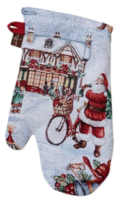 Прихватка-рукавиця Прованс Новорічна гобеленова Carousel 32х15 см (041779)