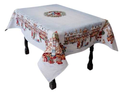 Скатерть прямоугольная Прованс Новогодняя гобеленовая Carousel 135х180 см (041785)