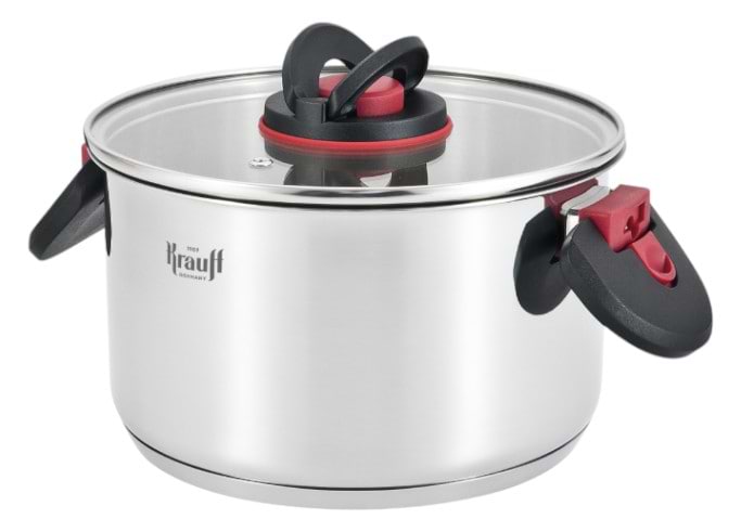 Каструля Krauff 4.7 л Prime Chef зі скляною кришкою (26-303-021) - Фото 1