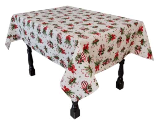 Скатертина прямокутна Прованс Stripe Balls 120х136 см (042161)