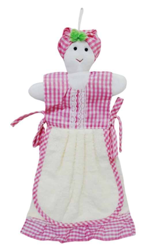 Фото - Набор полотенец Zastelli махровая Бабка для кухни 25х50 см 3 шт. Розовые (21090)