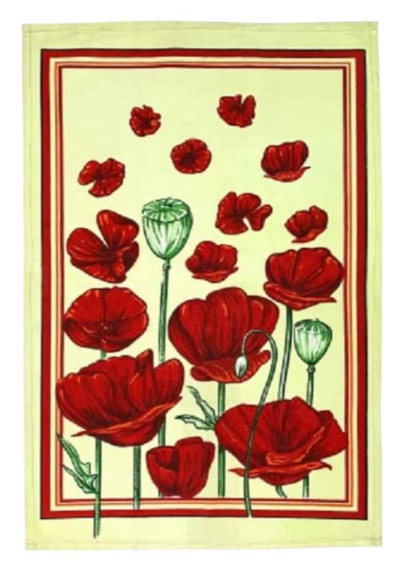 Набір рушників Zastelli сатин Квіти кухонні 50х70 см 4 шт. Різнокольорові (21122)