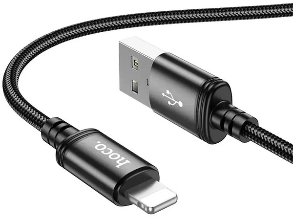 Фото - Кабель синхронизации данных HOCO X89 Wind USB - Lightning (M/M), 1 м, Black (6931474784322) Фото - Кабель синхронизации данных HOCO X89 Wind USB - Lightning (M/M), 1 м, Black (6931474784322)