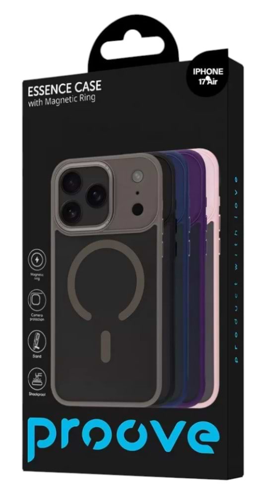 Фото - Чехол для смартфона Proove Essence Case with Magnetic Ring iPhone 17 Air natural titanium (PCECIP17AR27)