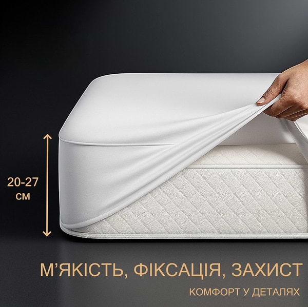 Фото - Наматрацник дитячий MirSon Light Aloe Vera 216 AQUA-stop на гумці по периметру 60х120 см (2200000691040)