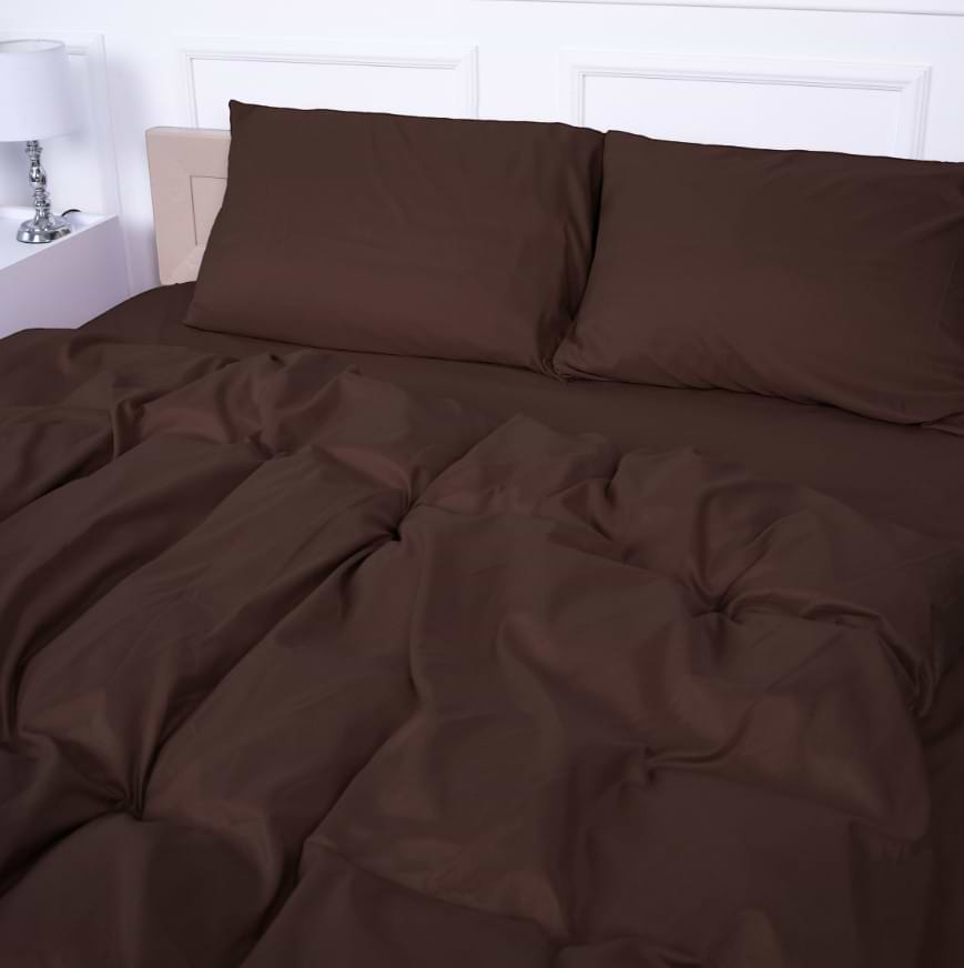 Комплект постельного белья MirSon №19-1230 Friar Brown Mikrosatin Premium 2 x 160 x 220 см (2200007236121)