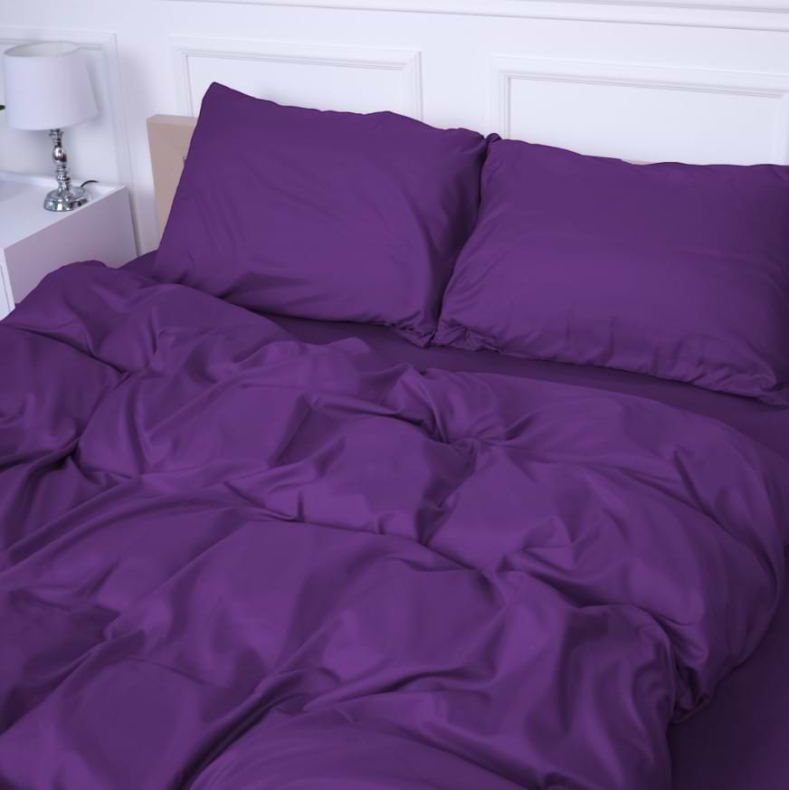 Комплект постільної білизни MirSon №19-3424 Sunset Purple Mikrosatin Premium 175х210 см (2200007237289)