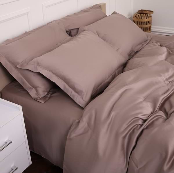 Фото - Комплект постельного белья MirSon Tencel №08 Beige 220х240 (2200009637131)