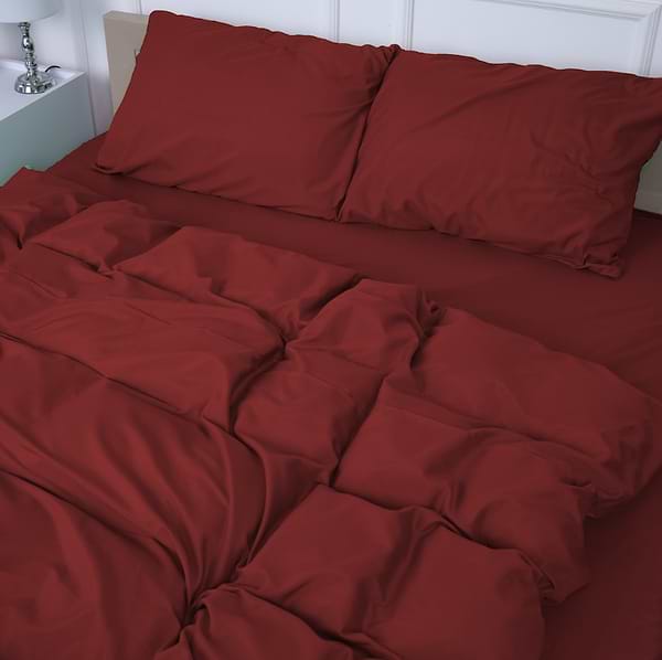 Фото - Комплект постільної білизни MirSon №19-1655 Garnet Mikrosatin Premium 220х240 см (2200007236695)