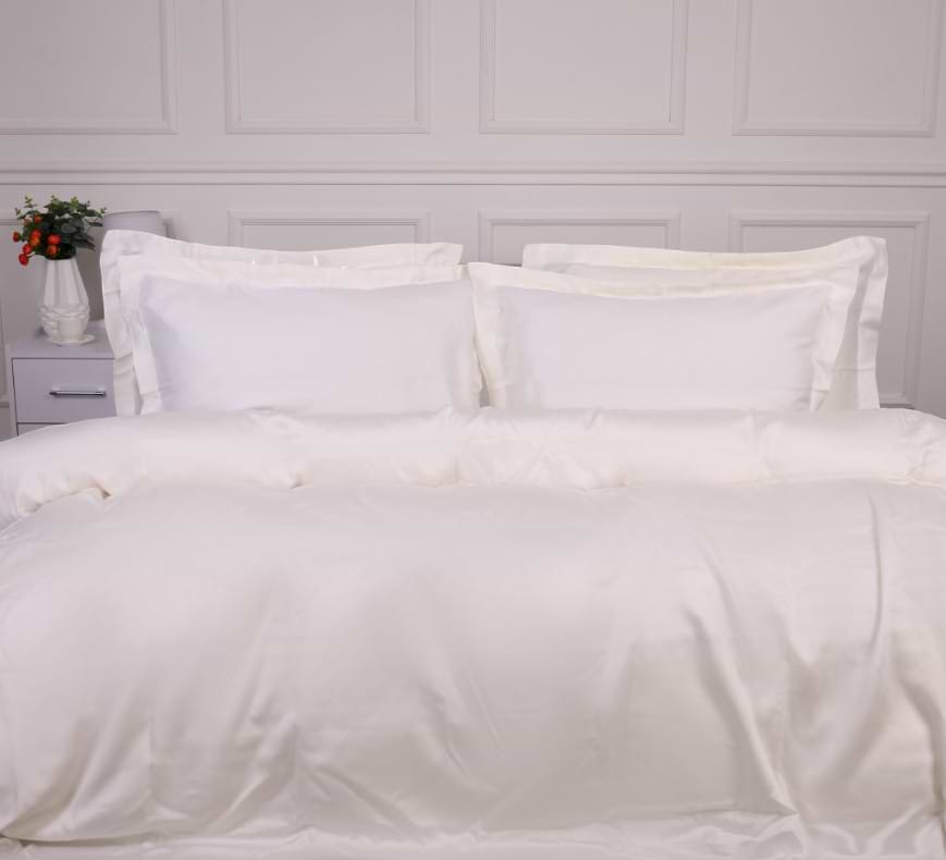 Комплект постельного белья MirSon Tencel №01 White 2 x 143 x 210 см (2200009368431)