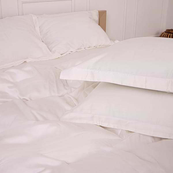 Фото - Комплект постільної білизни MirSon Tencel №01 White 143х210 (2200009368486)