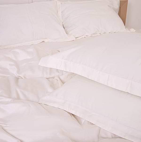 Фото - Комплект постільної білизни MirSon Tencel №01 White 143х210 (2200009368486)