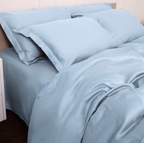 Фото - Комплект постільної білизни MirSon Tencel №04 Blue 200х220 (2200009369551)