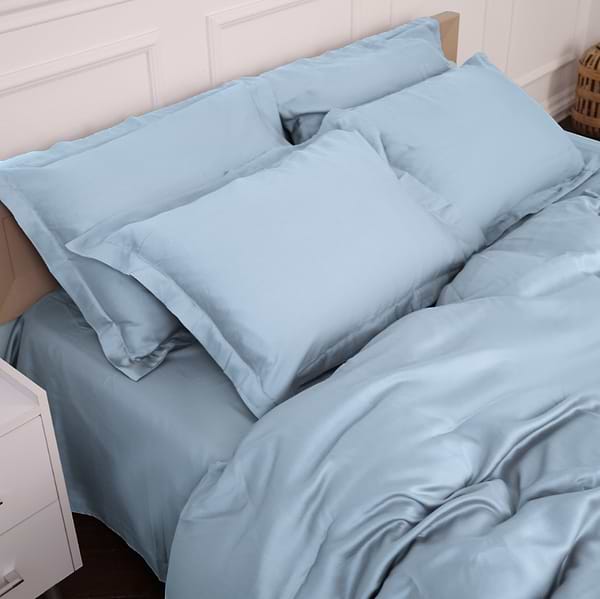 Фото - Комплект постельного белья MirSon Tencel №04 Blue 2 x 160 x 220 см (2200009369575)