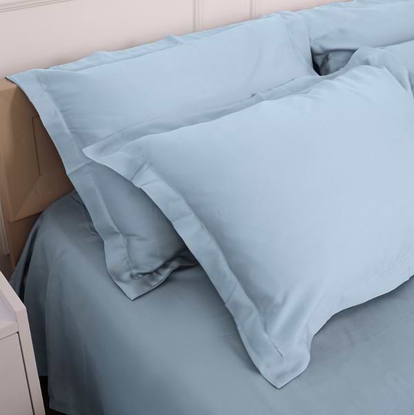 Фото - Комплект постільної білизни MirSon Tencel №04 Blue 220х240 (2200009369537)