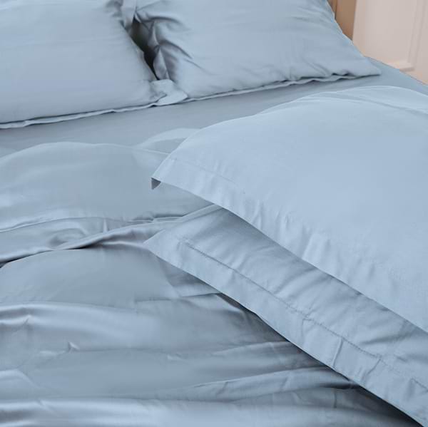 Фото - Комплект постільної білизни MirSon Tencel №04 Blue 200х220 (2200009369551)