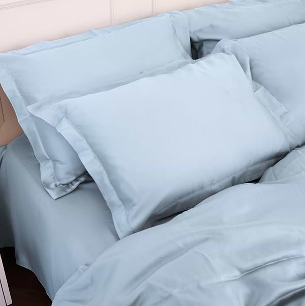 Фото - Комплект постільної білизни MirSon Tencel №04 Blue 200х220 (2200009369551)