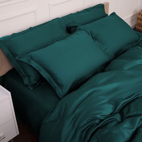 Фото - Комплект постельного белья MirSon Tencel №07 Emerald 160х220 (2200009370960)