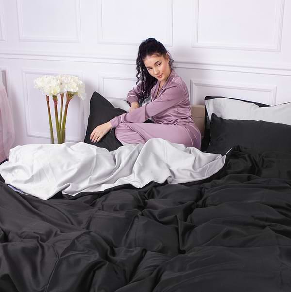 Фото - Комплект постельного белья MirSon Сатин Greyness 0251+0055 175х210 см (2200000688620)