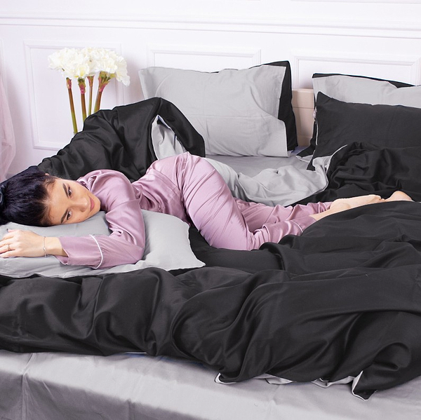 Фото - Комплект постельного белья MirSon Сатин Greyness 0251+0055 200х220 см (2200000688866)