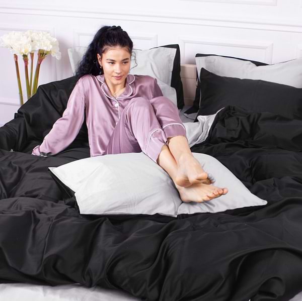 Фото - Комплект постельного белья MirSon Сатин Greyness 0251+0055 175х210 см (2200000688620)