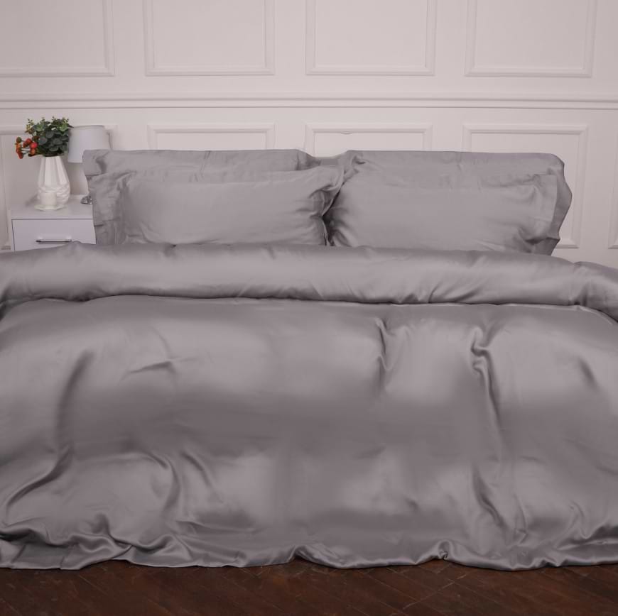 Комплект постельного белья MirSon Tencel №06 Gray 143х210 (2200009370472)