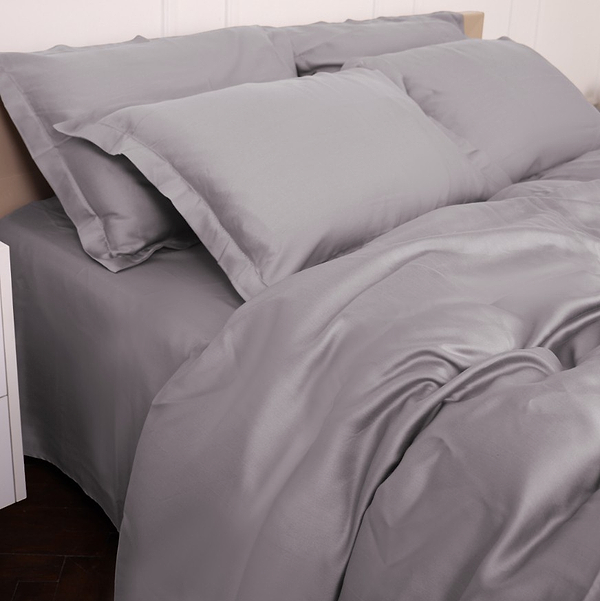 Фото - Комплект постільної білизни MirSon Tencel №06 Gray 160х220 (2200009370489)